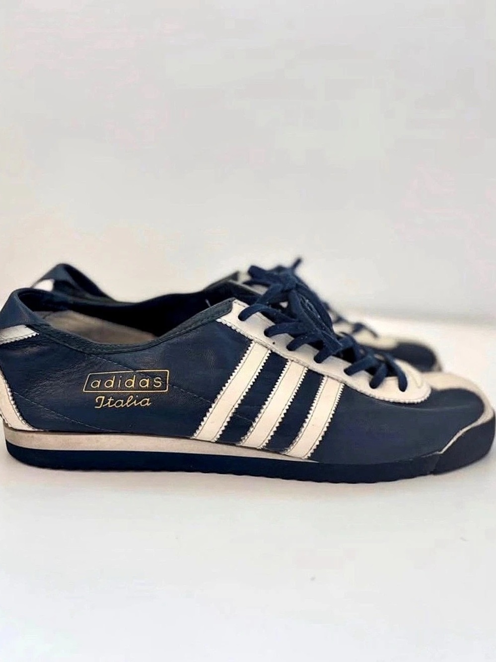 adidas Italia 70s Blue & White Striped Sneakers
